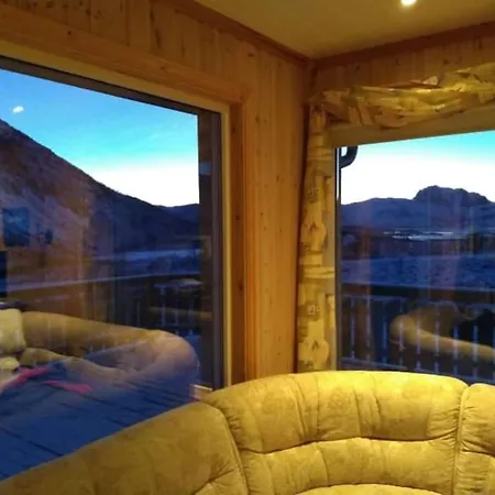 House In Quiet Vally, In The Middel Of Lofoten